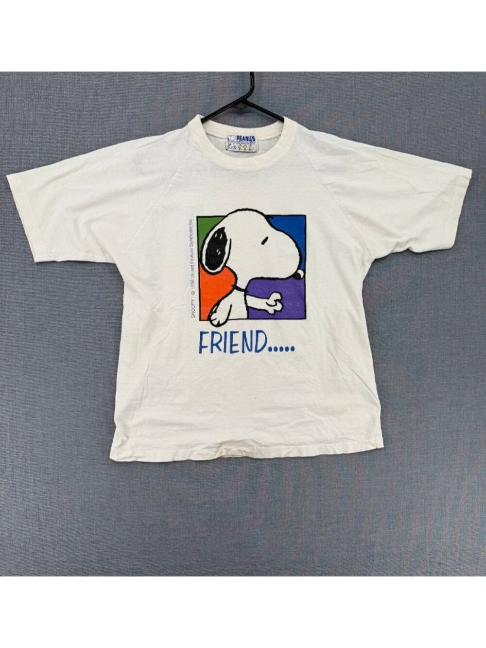 Vtg United Feature Syndicate Charlie Snoopy Peanuts Friendship T-Shirt Mens M
